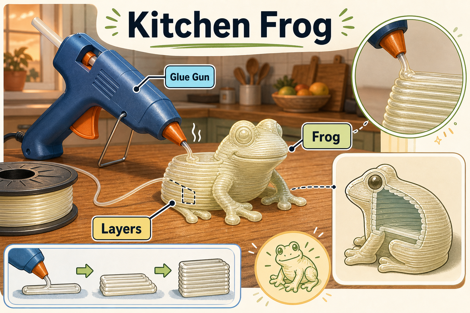 The frog in the kitchen
