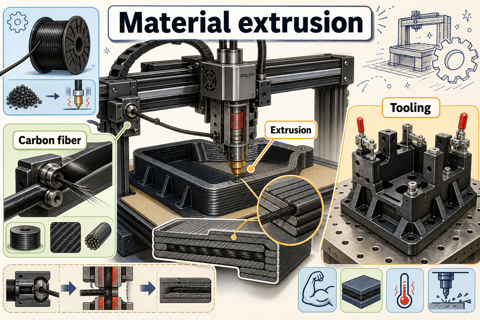 Material extrusion