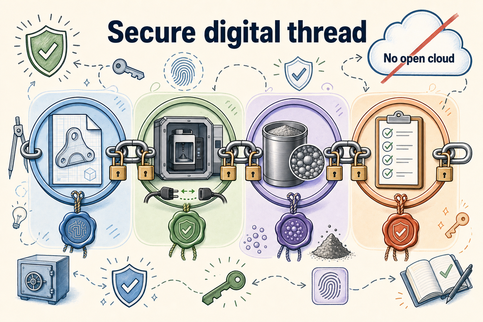 Secure digital thread