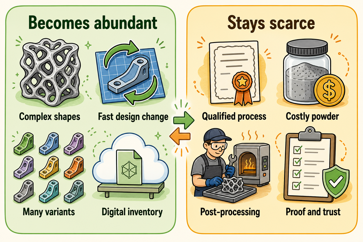 Abundant versus scarce