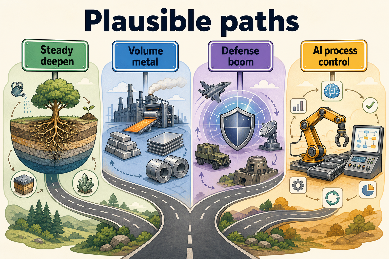 Plausible paths