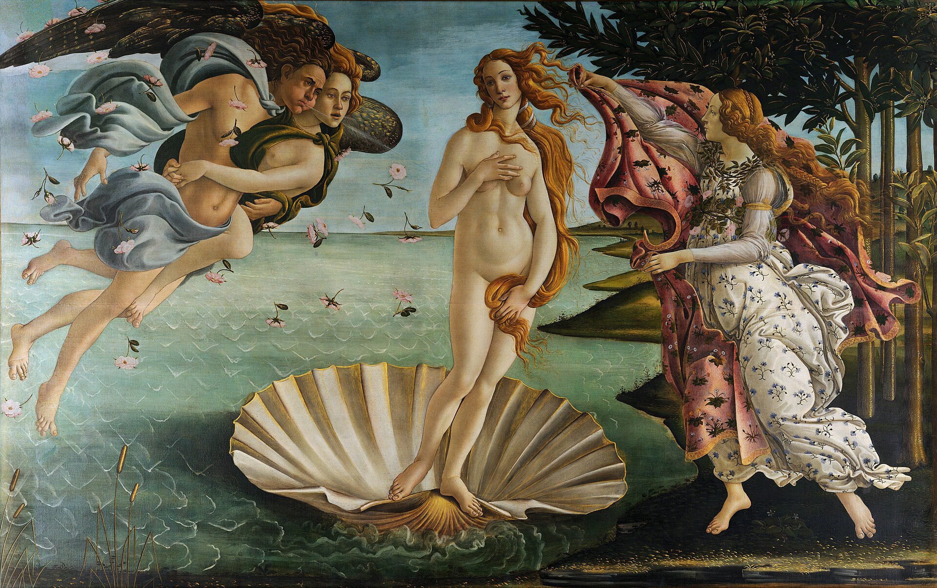 Botticelli, The Birth of Venus, Uffizi, c. 1485