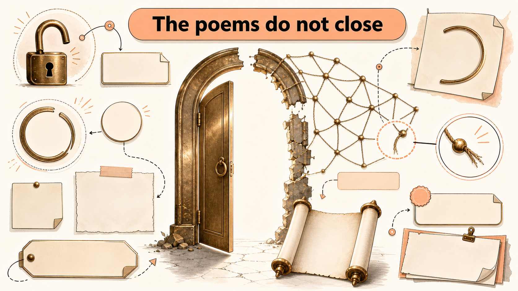 The poems do not close