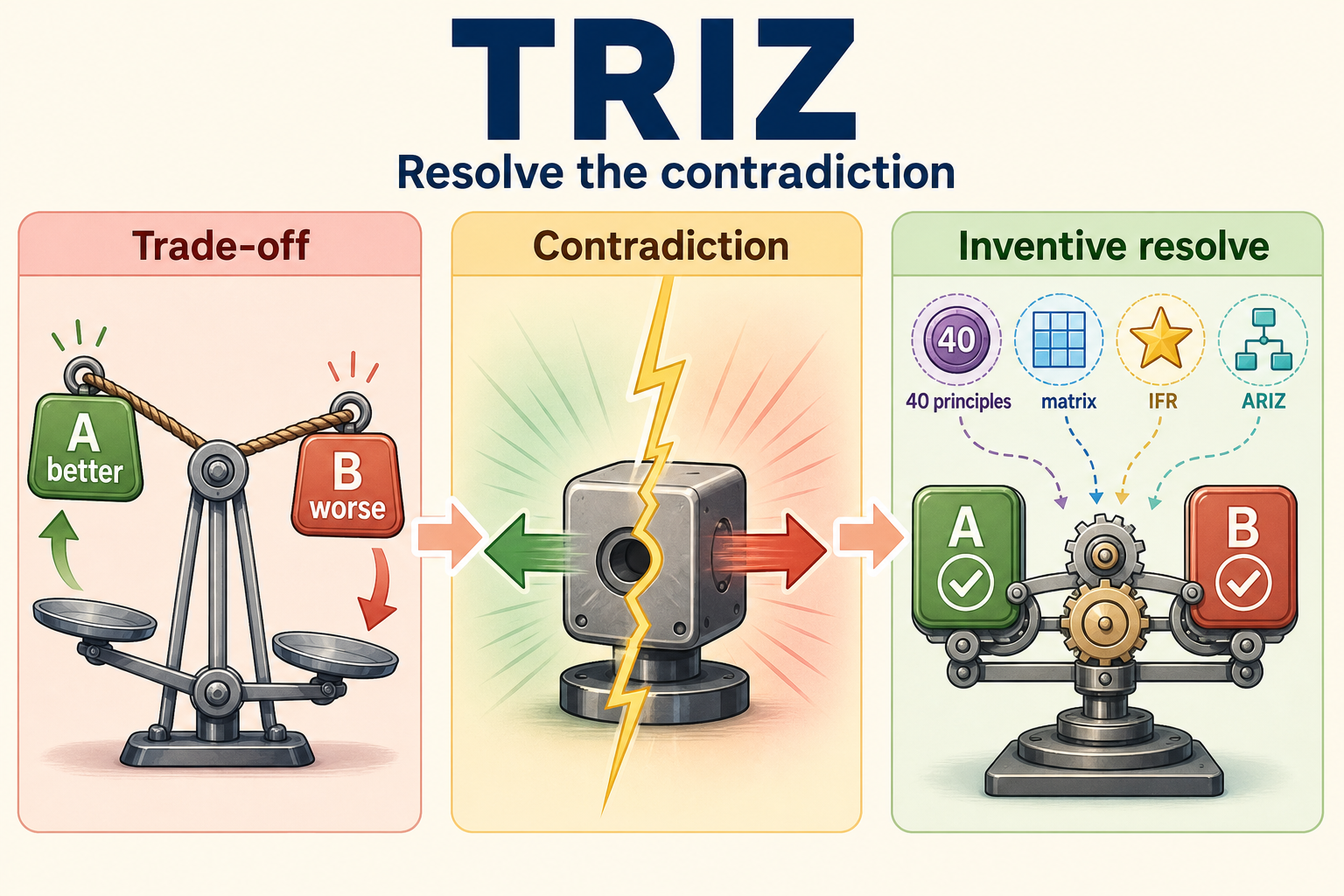 TRIZ — resolve the contradiction