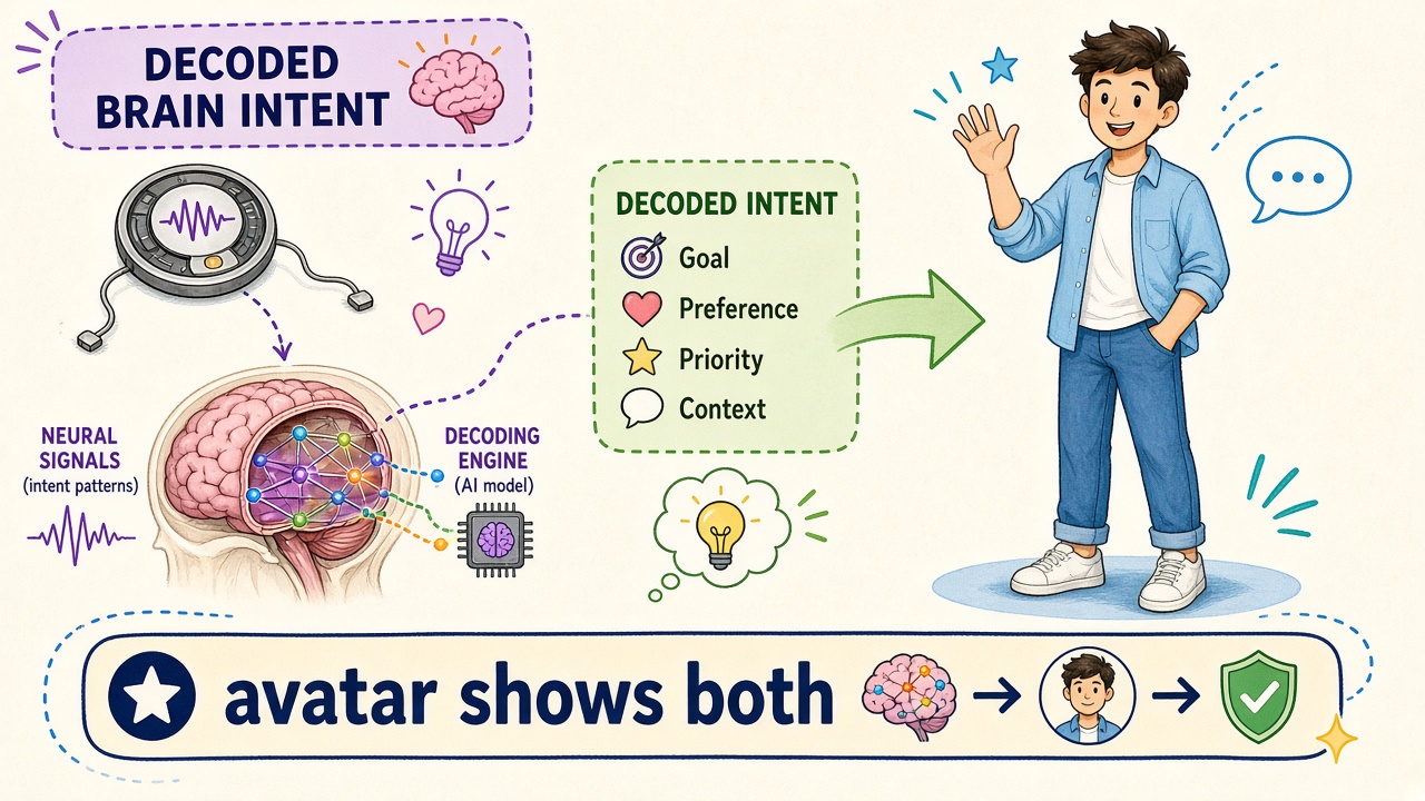 Decoded speech and gesture driving a full-body avatar