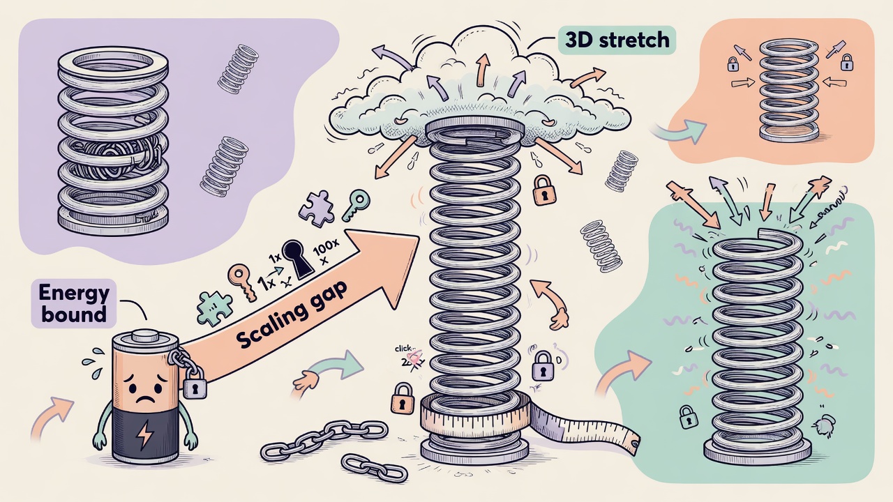 Energy bound cannot close the 3D scaling gap