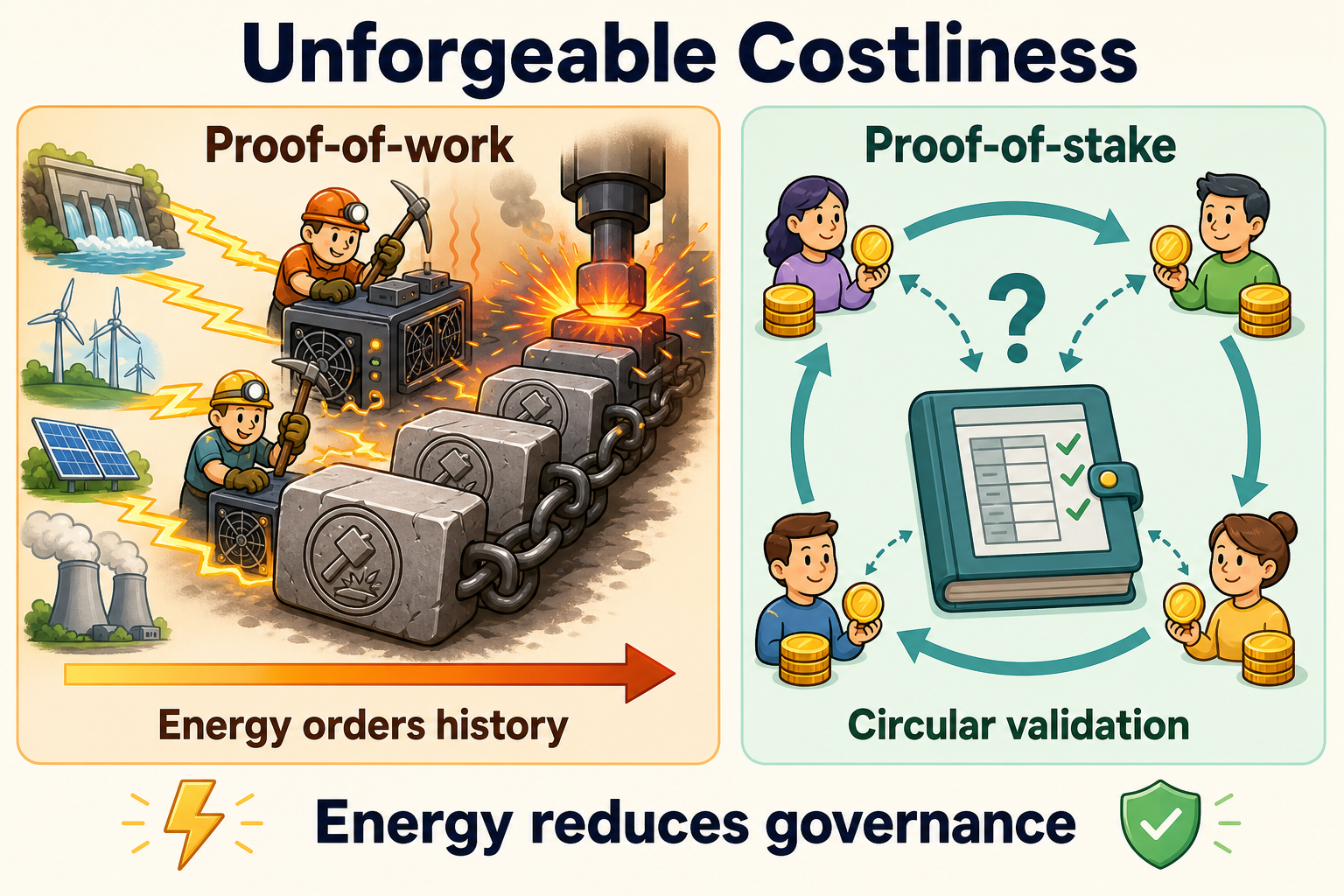 Unforgeable Costliness